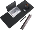 CENNBIE Leather Desk Mat Protector, 35.5" x 16" Extra Large Leather Office Desk by CENNBIE