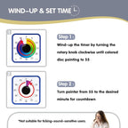 Visual Timer 7.5 inch; 60 Minute 1 Hour Countdown Timer - Image 3
