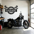 Custom Motorcycle Wheel Metal Signs Personalized Biker Name Sign Custom Garage - Image 3