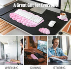 Wrist Rest with Keyboard Stand, Ergonomic Computer Wrist Support Pad, Cloud - Image 7
