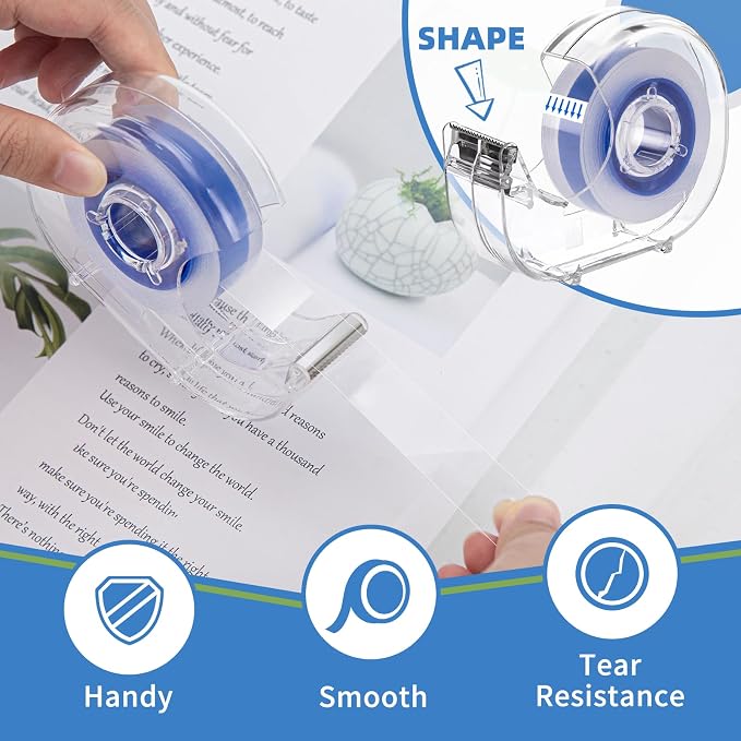 JEFURE 8 Pcs Transparent Tape - Image 4