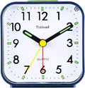 Tinload Small Battery Operated Analog Alarm Clock Silent Non Ticking, Ascending by Tinload