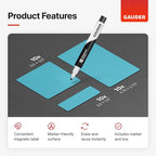 GAUDER Magnetic Dry Erase Labels | Magnetic Labels to Write on | Dry Erase - Image 2