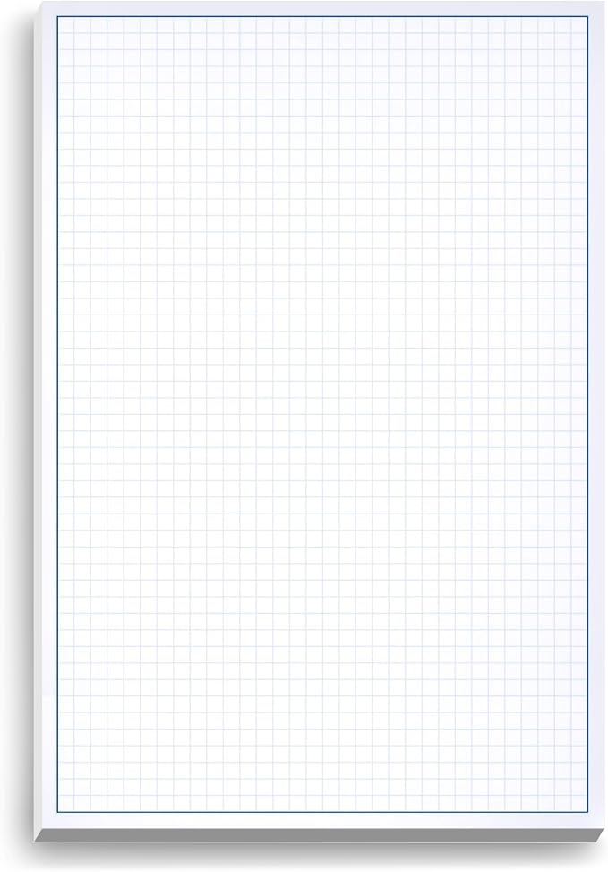 Graph Paper Pad for Blueprint Drawings, Engineering Drawing, and Planning by NextDayLabels