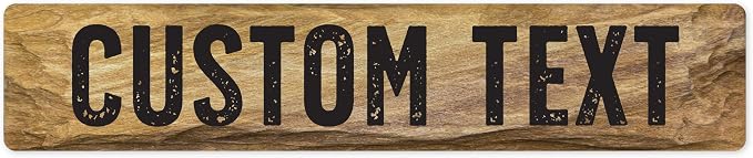 Custom Sign, Custom Street Sign, 11 Font Colors, 13 Font Styles, 4 Hole Options by MySignCenter