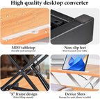 37 Inch Standing Desk Converter - Image 8