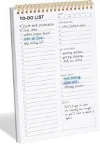 To Do List Notepad for Work, Productivity & Goal Setting, Undated Spiral Daily by LIONSOULDISCOUNT