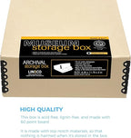 Lineco Museum Archival Storage Box, 9.25x11.75x3 in. Drop Front Design. - Image 5