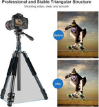 PULUZ 64"/164cm Video Tripod, Metal Camera Tripod - Image 5