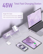 Jgstkcity Desk Clamp Power Strip, 45W Fast Charging Station, 4 USB-C, 4 USB-A - Image 2