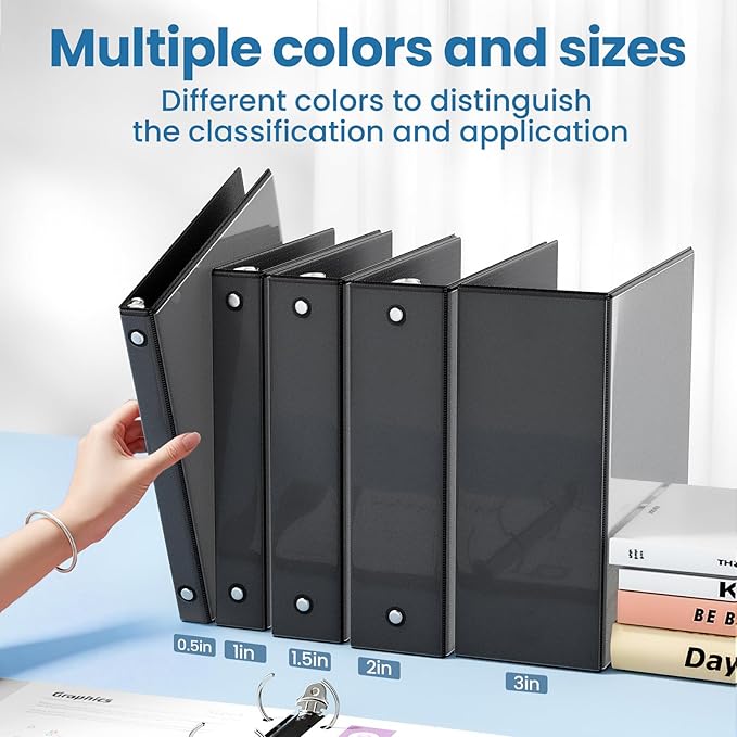 SUNEE 3 Ring Binder 1.5 Inch 1 Pack - Image 5