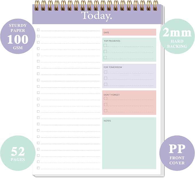 GOLDPEI To Do List Notepad - Image 6