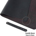 Wolaile Desk Pad 36x17 inches, PU Leather Desk Blotter, Non-Slip Base - Image 3