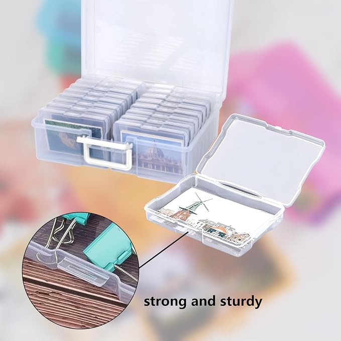 4x6 Photo Storage Box, 16 Inner Photo Keeper, Photo Organizers and Storage - Image 3