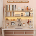 ZWCQSYS 2-Tier Desktop Bookshelf Hutch - Image 3