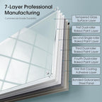 MaxGear Glass Whiteboard Wall Mounted, Frameless Magnetic Dry Erase Board - Image 9