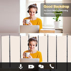 CHOSENM Room Divider, 8 Panel Folding Privacy Screens - Image 7