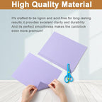 Silunkia 28 Sheets Purple Cardstock 8.5 x 11 Certificates Paper, 250gsm/92lb - Image 4