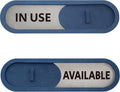 GEEKBEAR In Use Available Slider Door Sign by GEEKBEAR