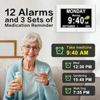 DIWAKREM 7'' Large Display Digital Clock - Image 4