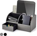 Vlando Office Desk Organizer Leather Desktop Organizer Caddy by VLANDO