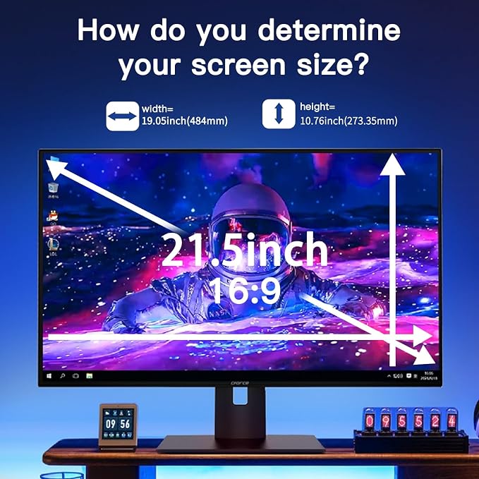 2 Pack Magnetic Hanging Computer Privacy Screen 21.5 Inch - Image 3