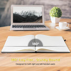 College Ruled Notebook, A4 Hardcover Leather Notebook - Image 3