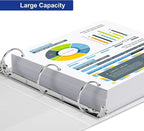 3 Ring Binder 2 Inch, ViVin Sturdy 2"-Round Ring Binder - Image 6