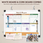 Weekly Dry Erase Board and Cork Board Combo - Image 2