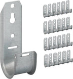 ICC 1-5/16"-Inch Wall Mount J-Hook – 25-Pack, Cable Support Hooks Without by ICC