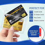 10 Pcs Clear Plastic Horizontal Name Badge ID Card Holders - Image 4