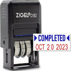 ZIGEL D50 Date Stamp with Completed by ZIGEL