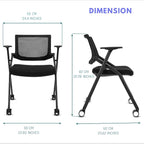 30 Pack Stackable Conference Room Chairs - Image 2