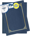 Geographics Classic Linen Document Covers 12.5” x 9.75” Navy Blue 60 Pack by Geographics