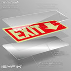 iSYFIX Exit Signs with Directional Down Arrow, Glow in the Dark, - Image 9