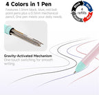 Shuttle Art 4 in 1 Multicolor Pen, 2 Pack Retractable Ballpoint Pens - Image 3