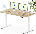 FLEXISPOT Solid Rubberwood Electric Standing Desk by FlexiSpot
