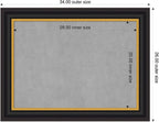 Amanti Art Black Framed Magnetic Board 26x34 Medium Vision Board - Image 2