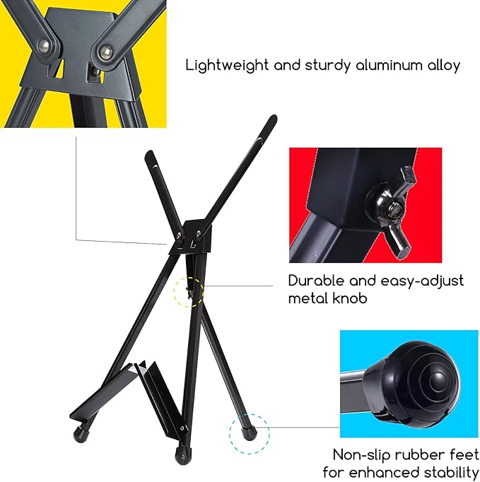 MEEDEN Tabletop Easels, Metal Easel Stand - Image 3