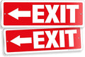 iSYFIX Exit Signs 2 Pack 12x4 Inch by iSYFIXPREMIUMSIGNS