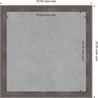 Amanti Art Grey Framed Magnetic Board 23x23 Medium Vision Board - Image 3