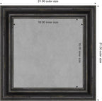 Amanti Art Black Framed Magnetic Board 21x21 Small Vision Board - Image 4