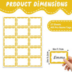 405 Pcs Gold Name Tag Stickers - Image 2