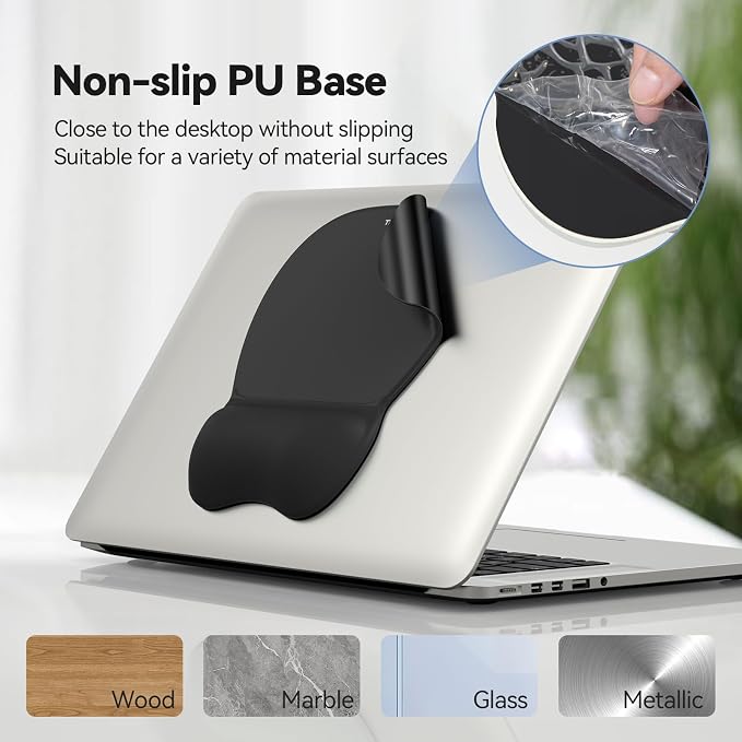 TECKNET Gel Mouse Pad Set with Wrist Rest and Keyboard Wrist Rest, Ergonomic - Image 6