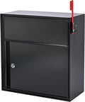 Large Wall Mount Mailbox with Lock and Outgoing Mail Flag by yeshine