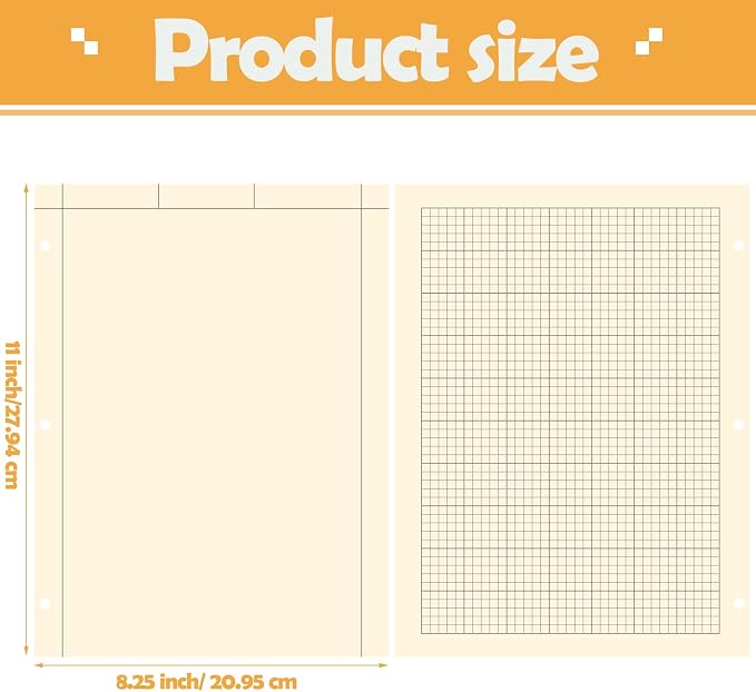 Seajan 5 Pcs Engineering Paper Notebook Engineering Computation Pad 8.5 x 11 - Image 2