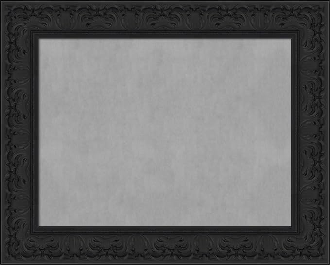 Amanti Art Black Framed Magnetic Board 25x31 Medium Vision Board by AmantiArt