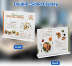 10 Pack Acrylic Sign Holder 11 x 8.5 Horizontal, Double-Sided Clear Sign Holder - Image 3