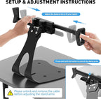 AboveTEK Anti-Theft iPad Kiosk Stand, 360° Swivel POS Tablet Mount - Image 7