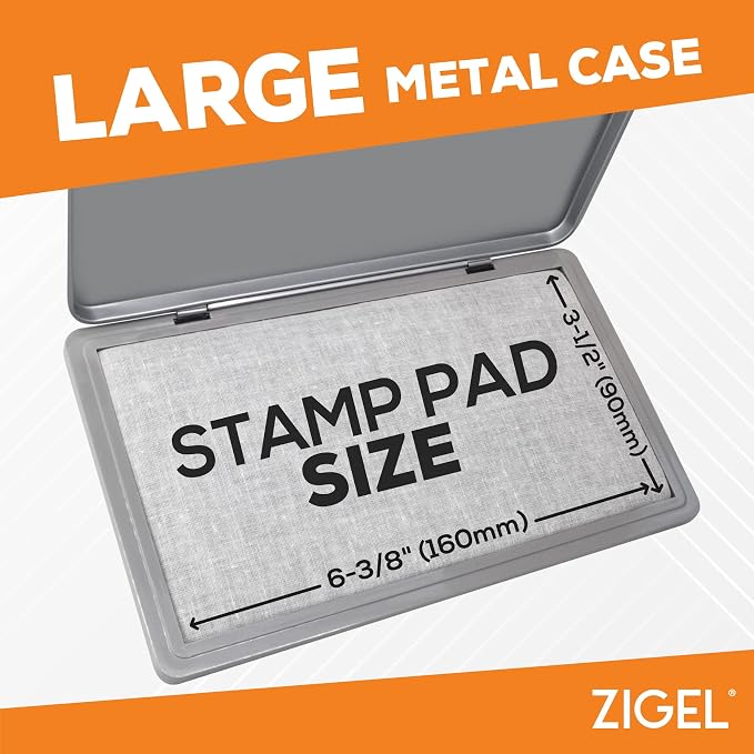 Metal Case Stamp Pad Large Size, Dry - Image 5